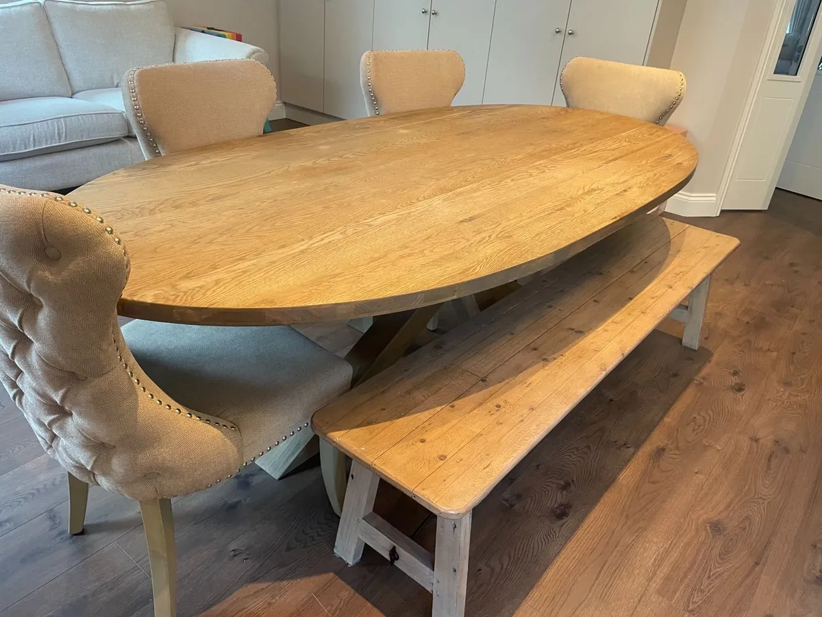Dining Table, Bench Chairs - Image 3