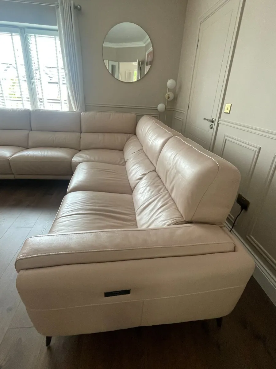 Leather L Shape Couch - Image 3