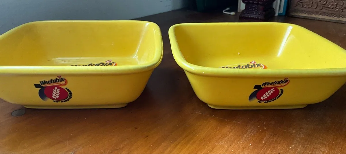 Vintage Weetabix 70th Anniversary Bowls - Image 2