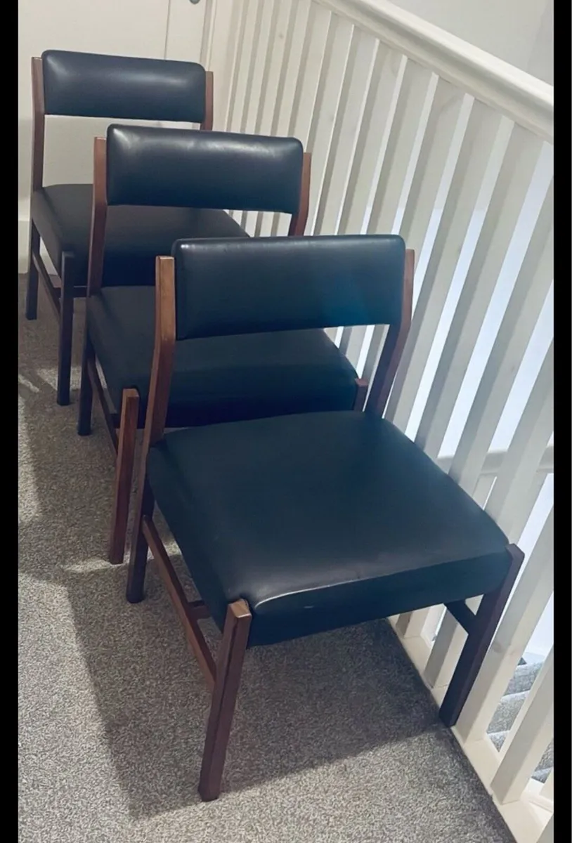 Mid-Century Teak Chairs 1965Military/Nato Contract - Image 1