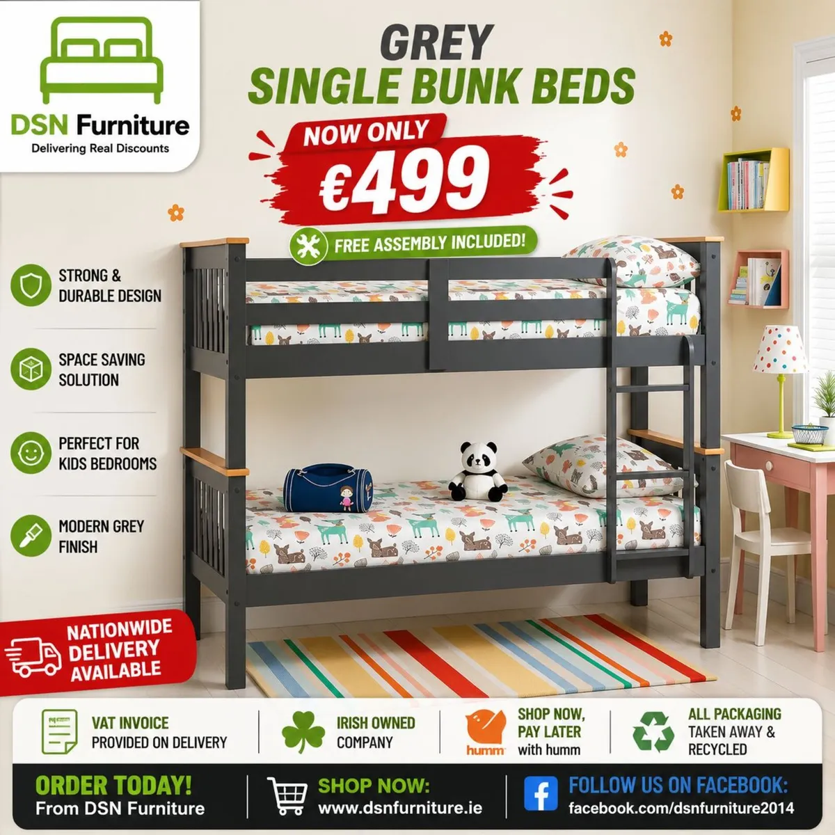 SINGLE BUNK BEDS