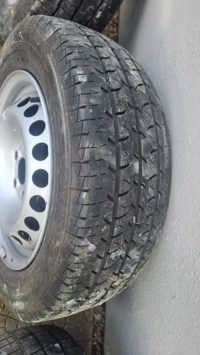 Vw Transporter T5 steel wheels and tyres - Image 2