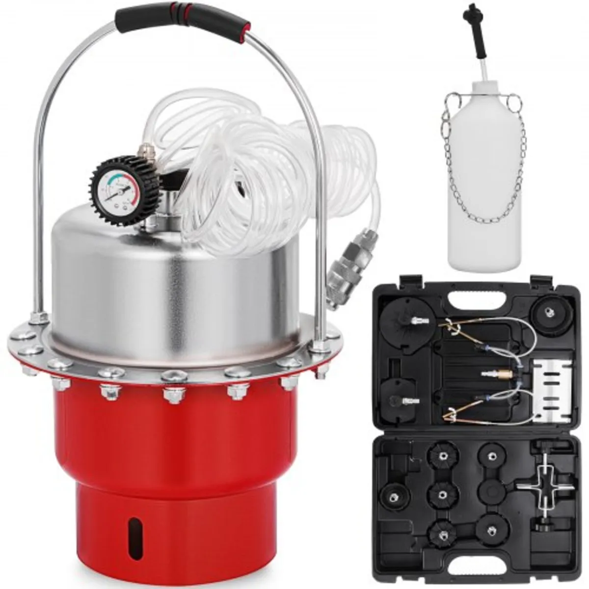 Pneumatic Air Pressure Bleeder Tool Kit Brake Blee - Image 1