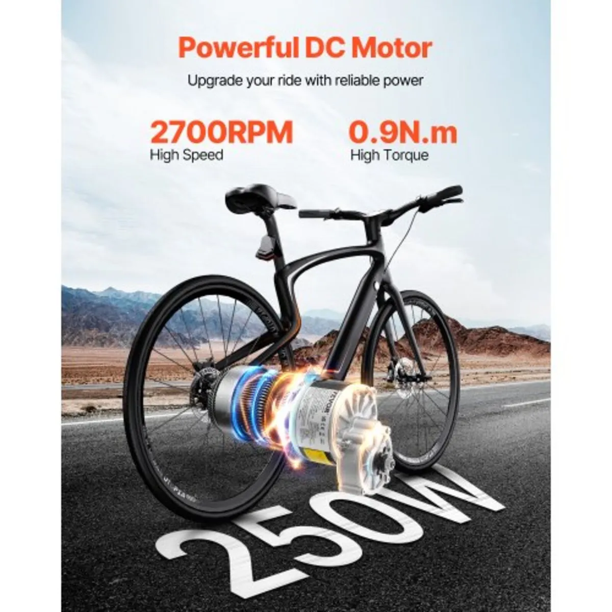 250W Electric Powerful DC Motor Kit - 24V 2700rpm - Image 2