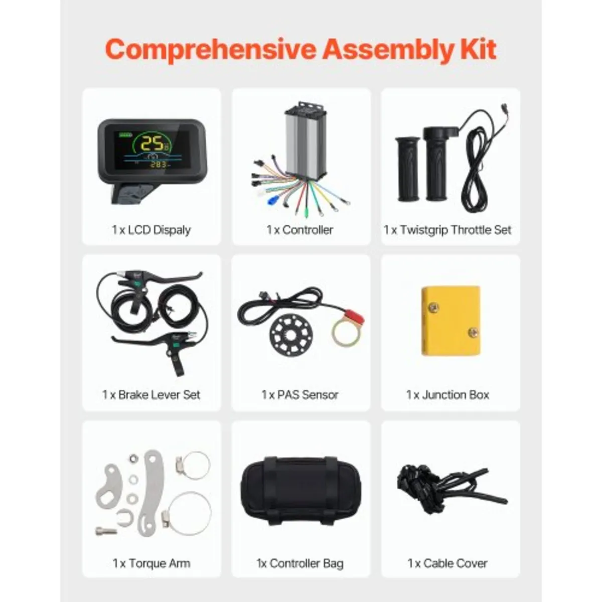 1000W Electric Bike Conversion Kit, 48V 420rpm 26" - Image 3