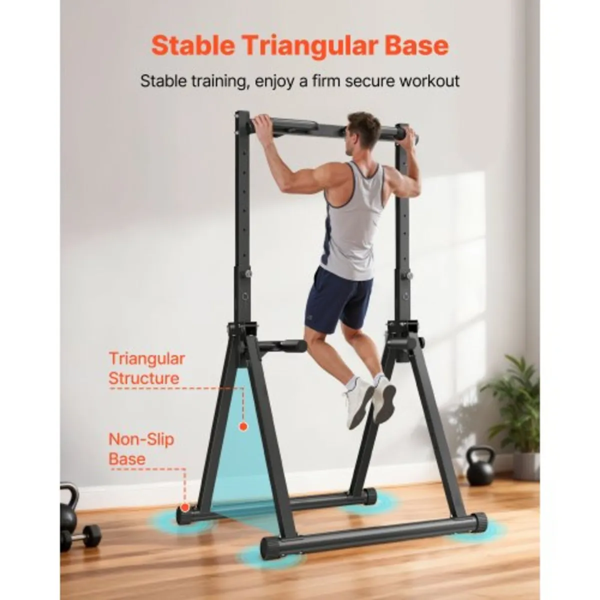 Pull Up Bar, 150kg Capacity Portable Pullup Bar St - Image 3