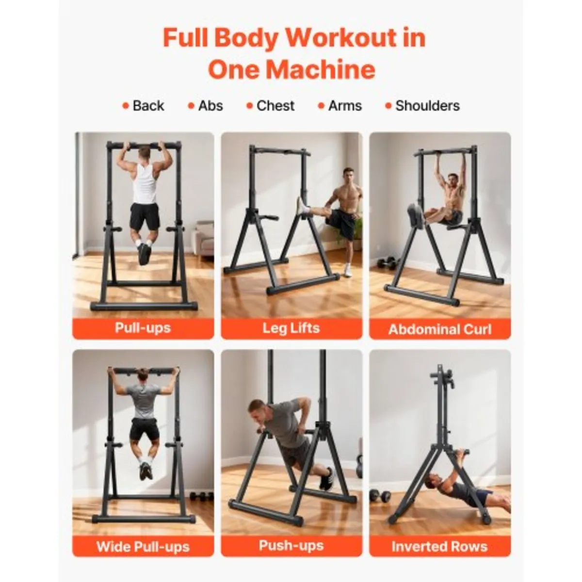 Pull Up Bar, 150kg Capacity Portable Pullup Bar St - Image 4