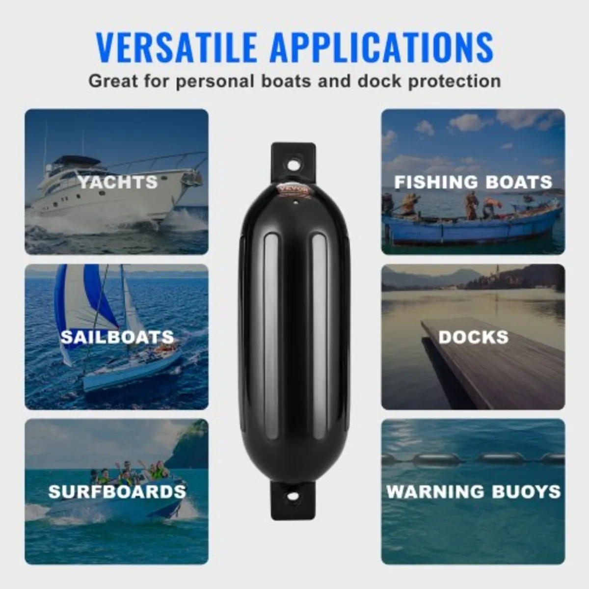 Boat Fenders Inflatable Ribbed Boat Bumpers for Do - Image 2