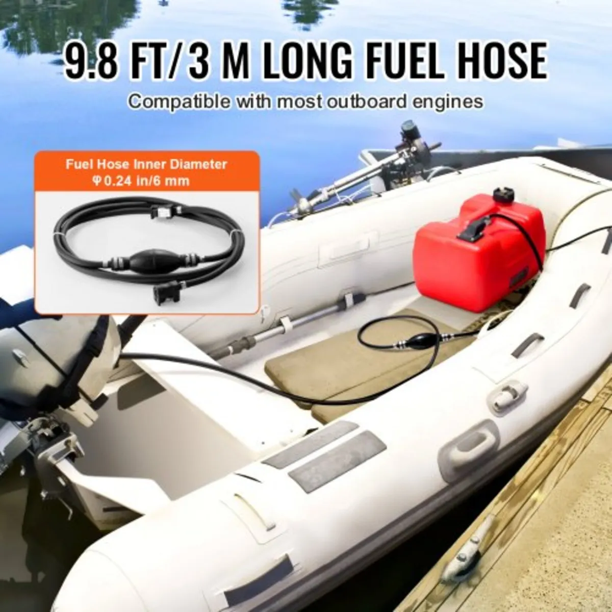 Boat Fuel Tank, 3.17-Gallon/12-L Marine Outboard T - Image 4