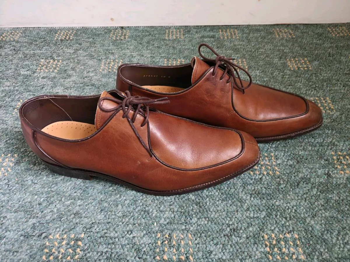 Barker Preston men’s lace-up shoes in walnut - Image 2