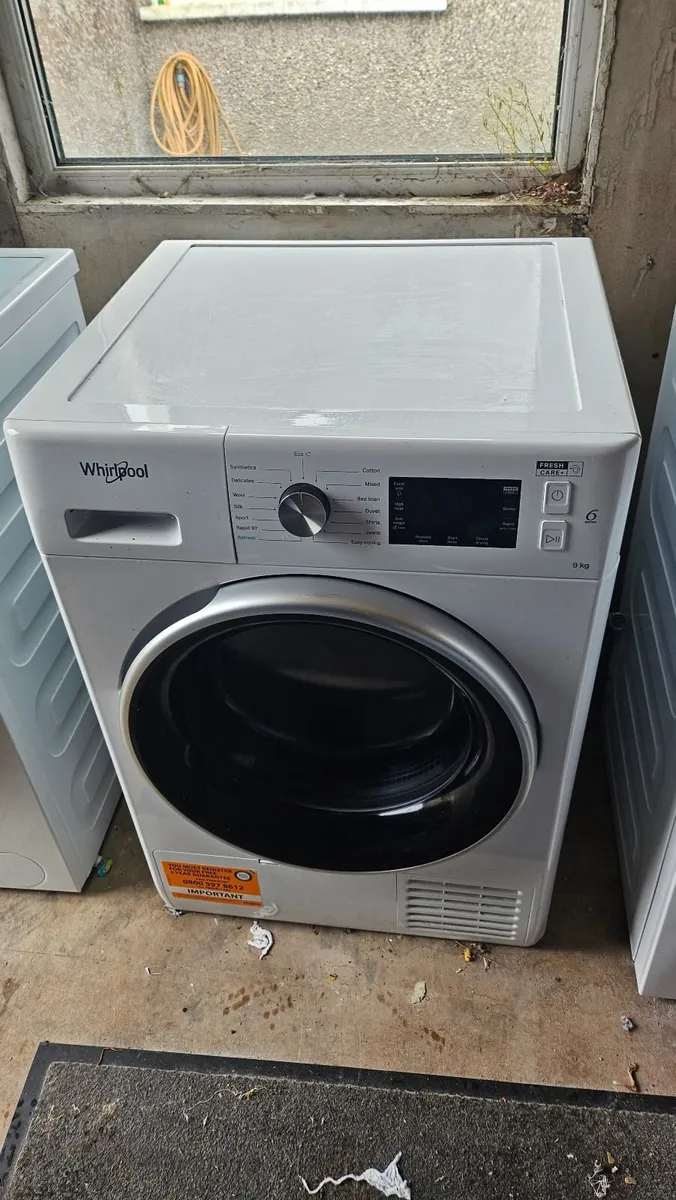 Whirlpool 9kg Free Standing Dryer - Image 3