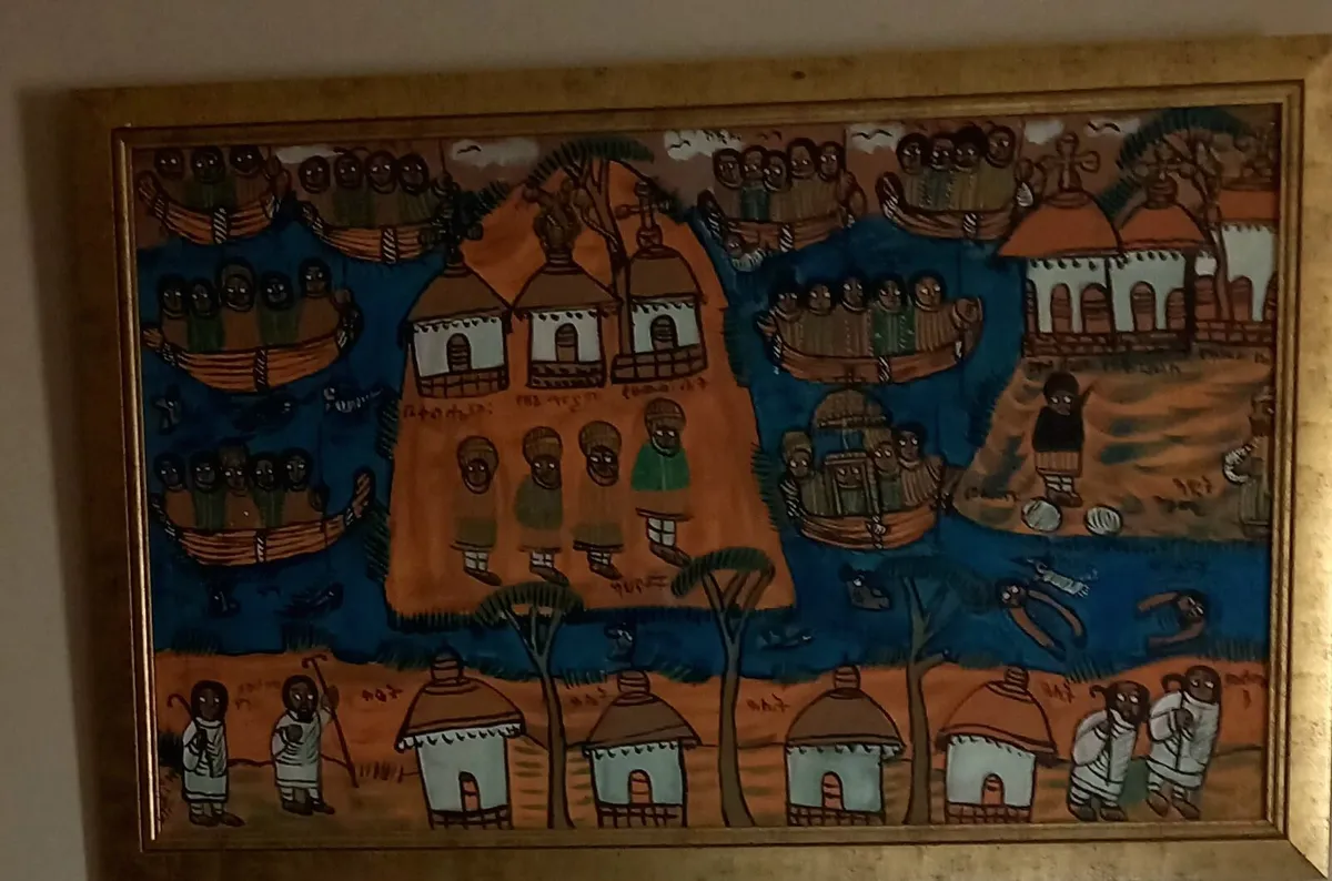 Ethiopian painting on cloth - Image 2