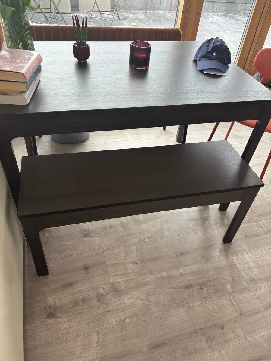 Dark Wood Bench