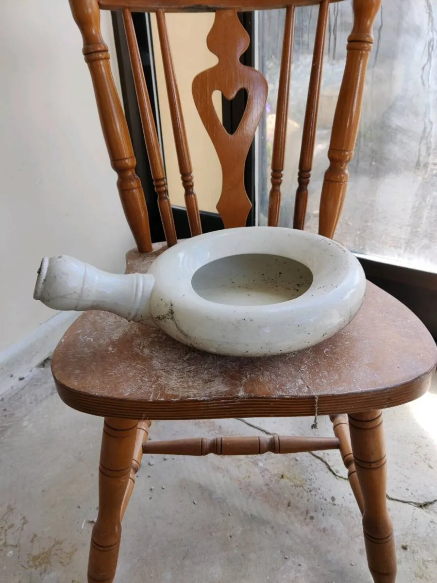 Vintage Ceramic Bedpan Set - Image 2