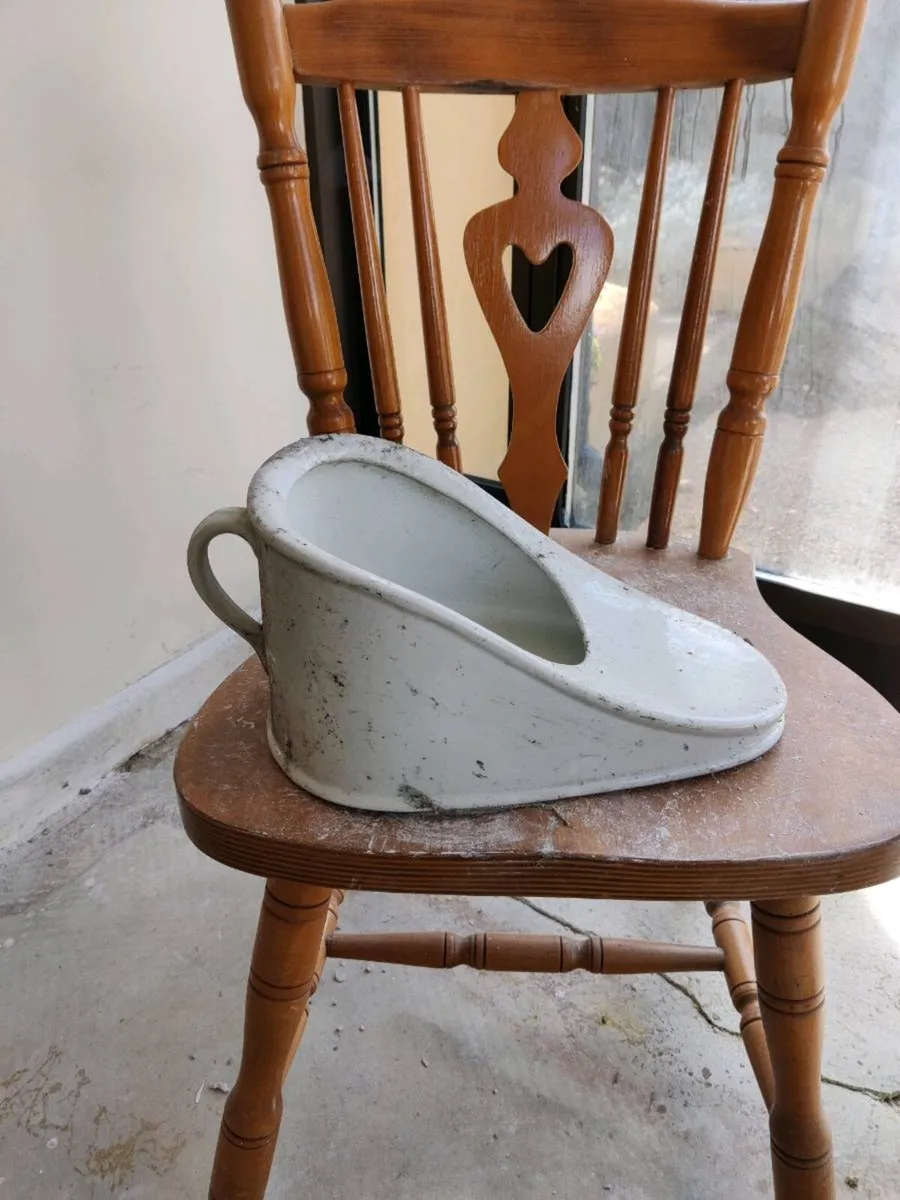 Vintage Ceramic Bedpan Set - Image 1