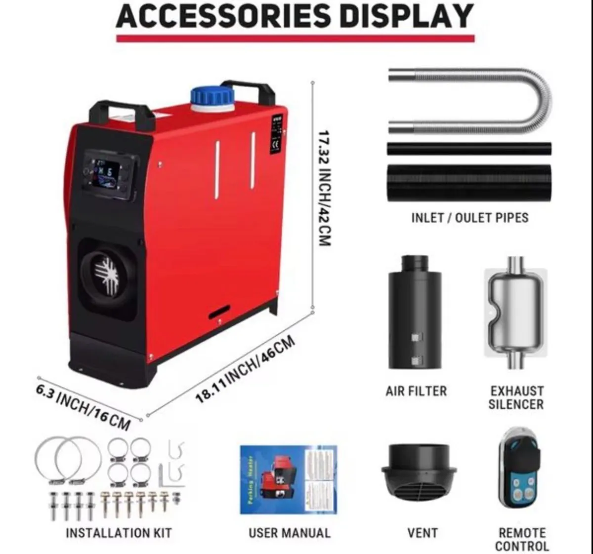 Parking Heater 12v 5kw Portable Diesel - Image 2