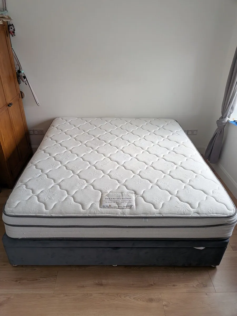 Double bed Frame + Mattress Harvey Norman - Image 2