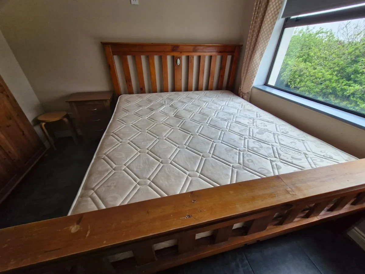 Super king sized bedframe and matress - Image 3