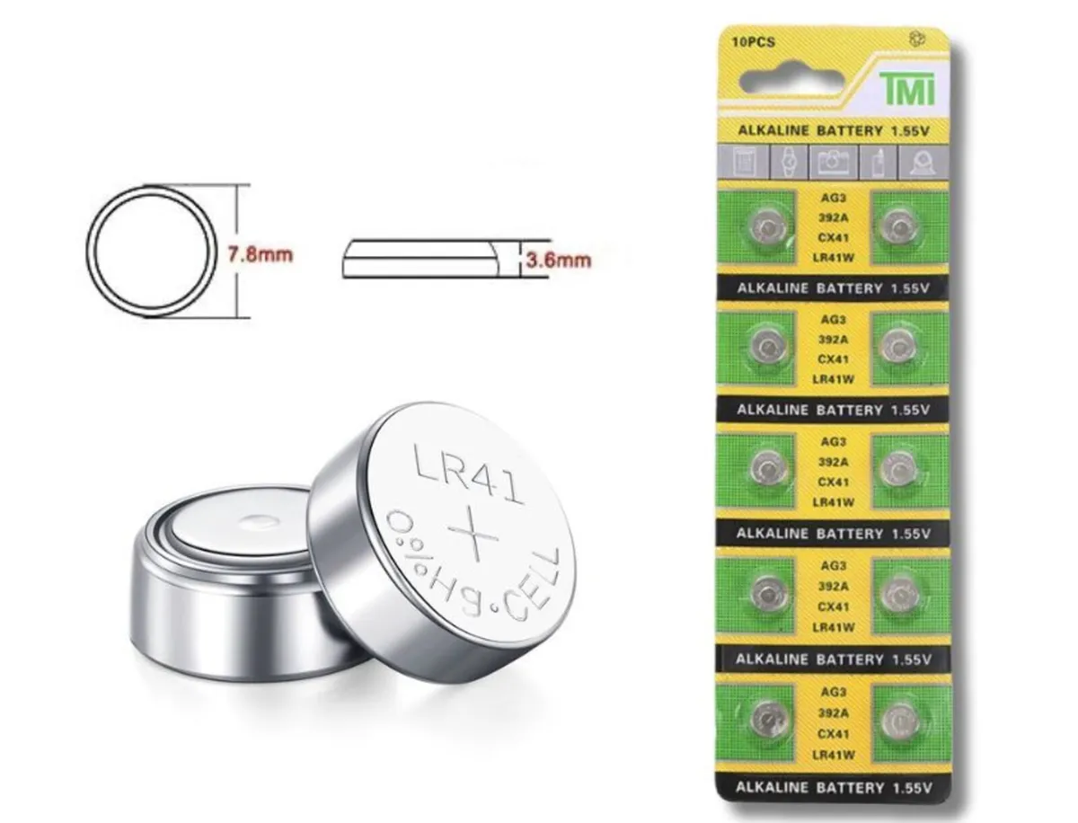 AG3 LR41 SR41SW 384 392A Button Cell Batteries 10P - Image 2