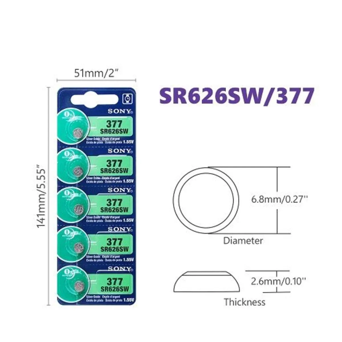 Sony AG4 LR626 377 SR626SW Battery 10PCS - Image 4