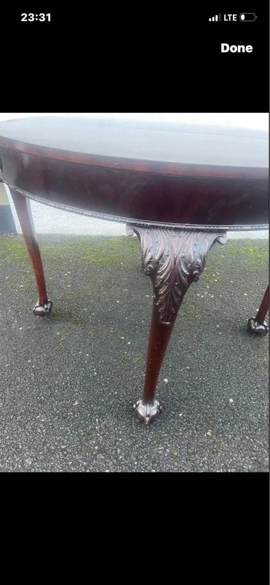 Antique mahogany games table - Image 2