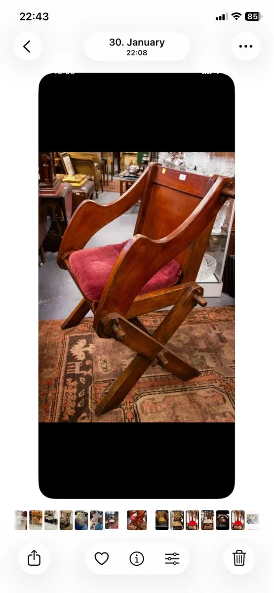 Various vintage and antique chairs - Image 2