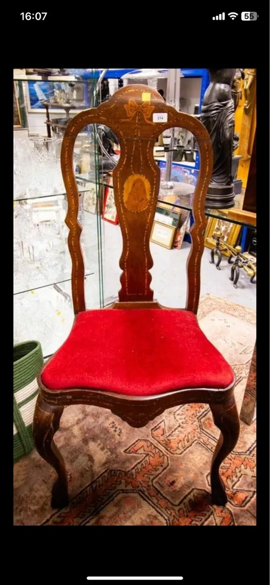 Various vintage and antique chairs - Image 3