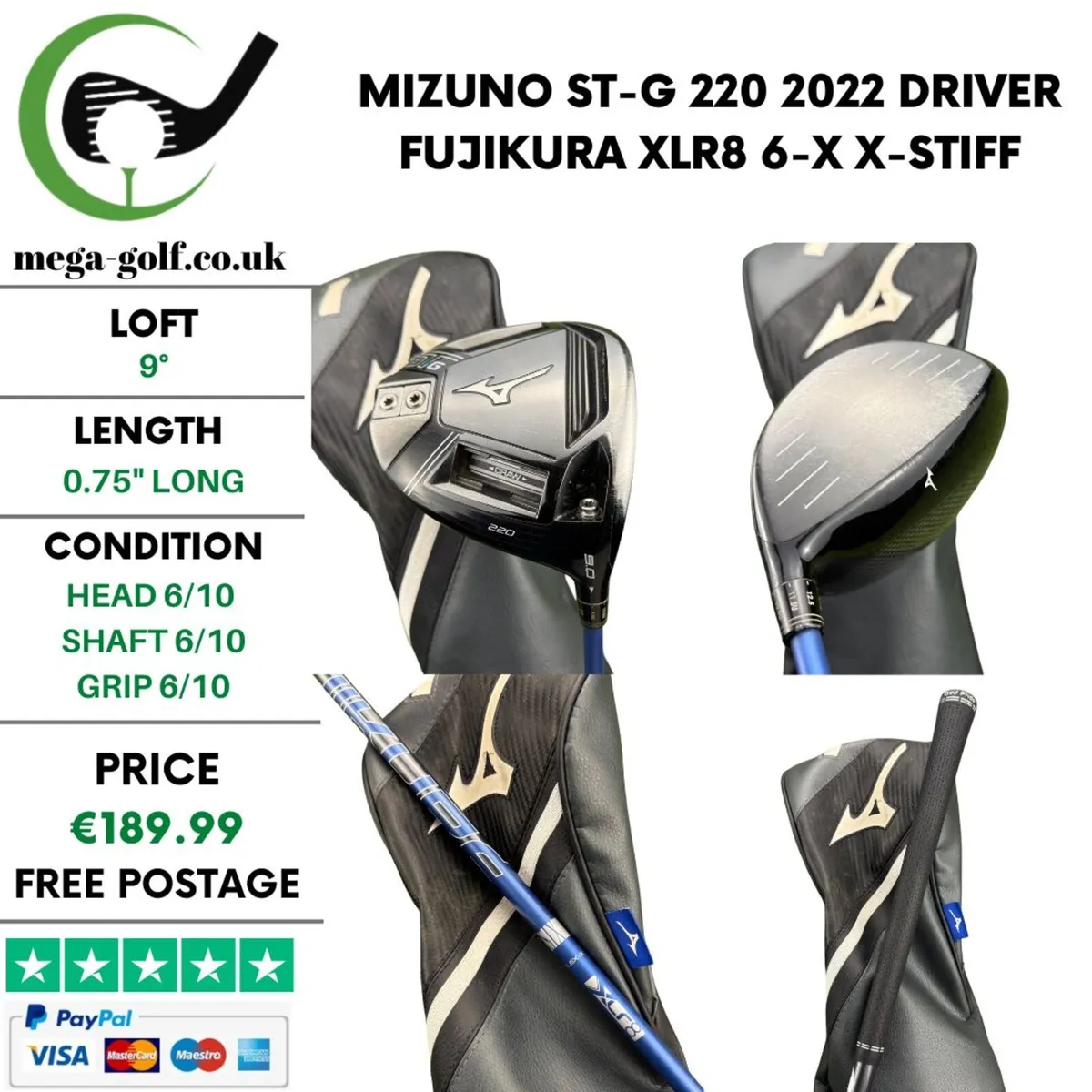 Mizuno ST-G 220 2022 Driver / 9° / X-Stiff - Image 1
