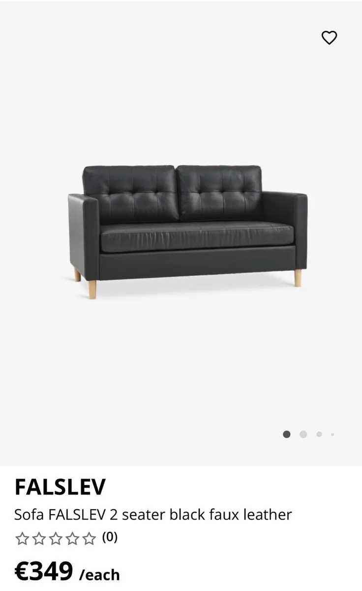 Two 2 seater sofas