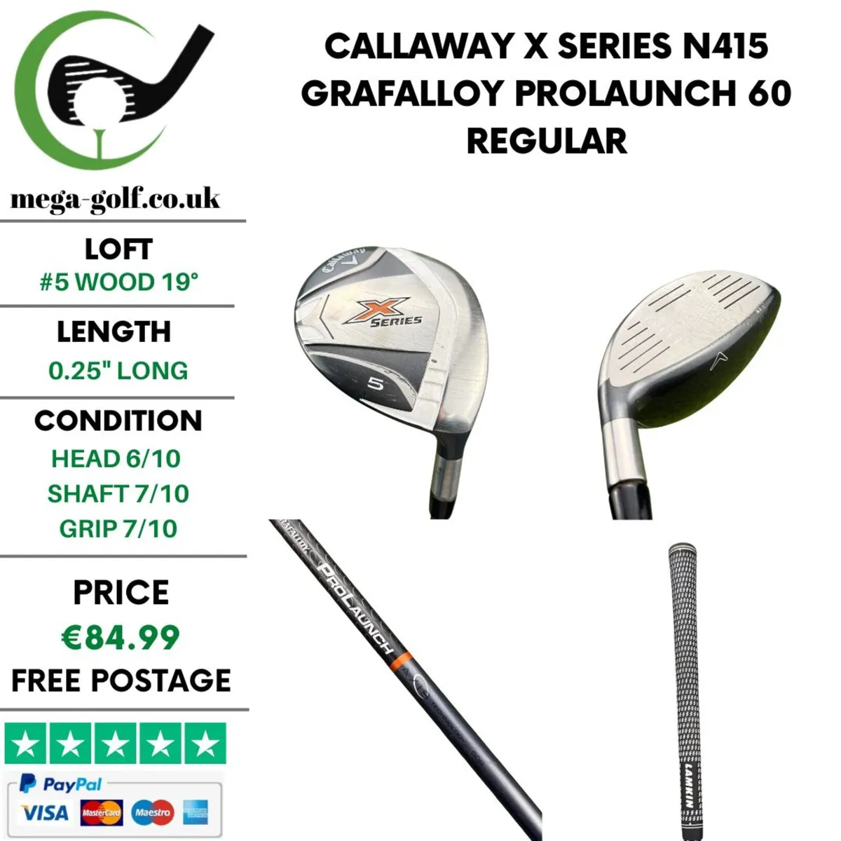 Callaway X Series N415 #5 Wood 19° / Regular - Image 1