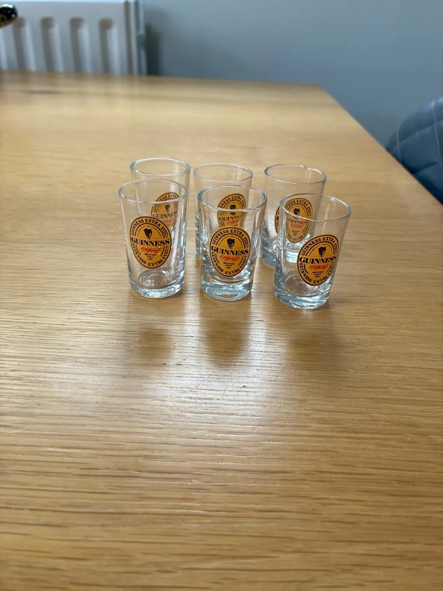 Novelty Guinness Glasses. - Image 1