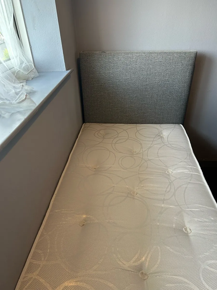 Single bed with storage and headboard - Image 2