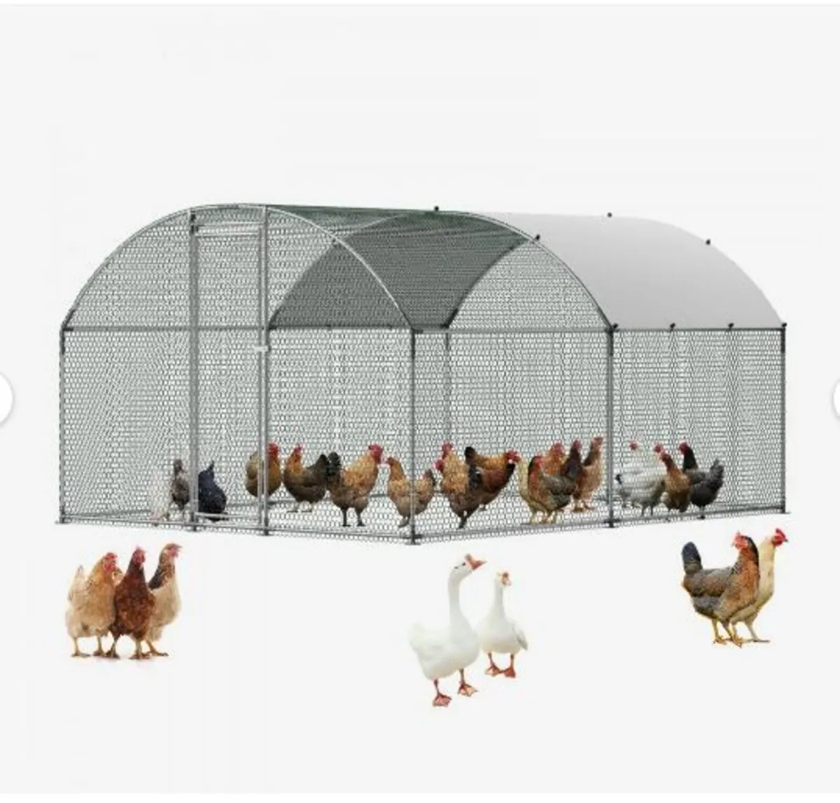 Metal Chicken Coop, 9.8x13.1x6.5 ft Large - Image 1