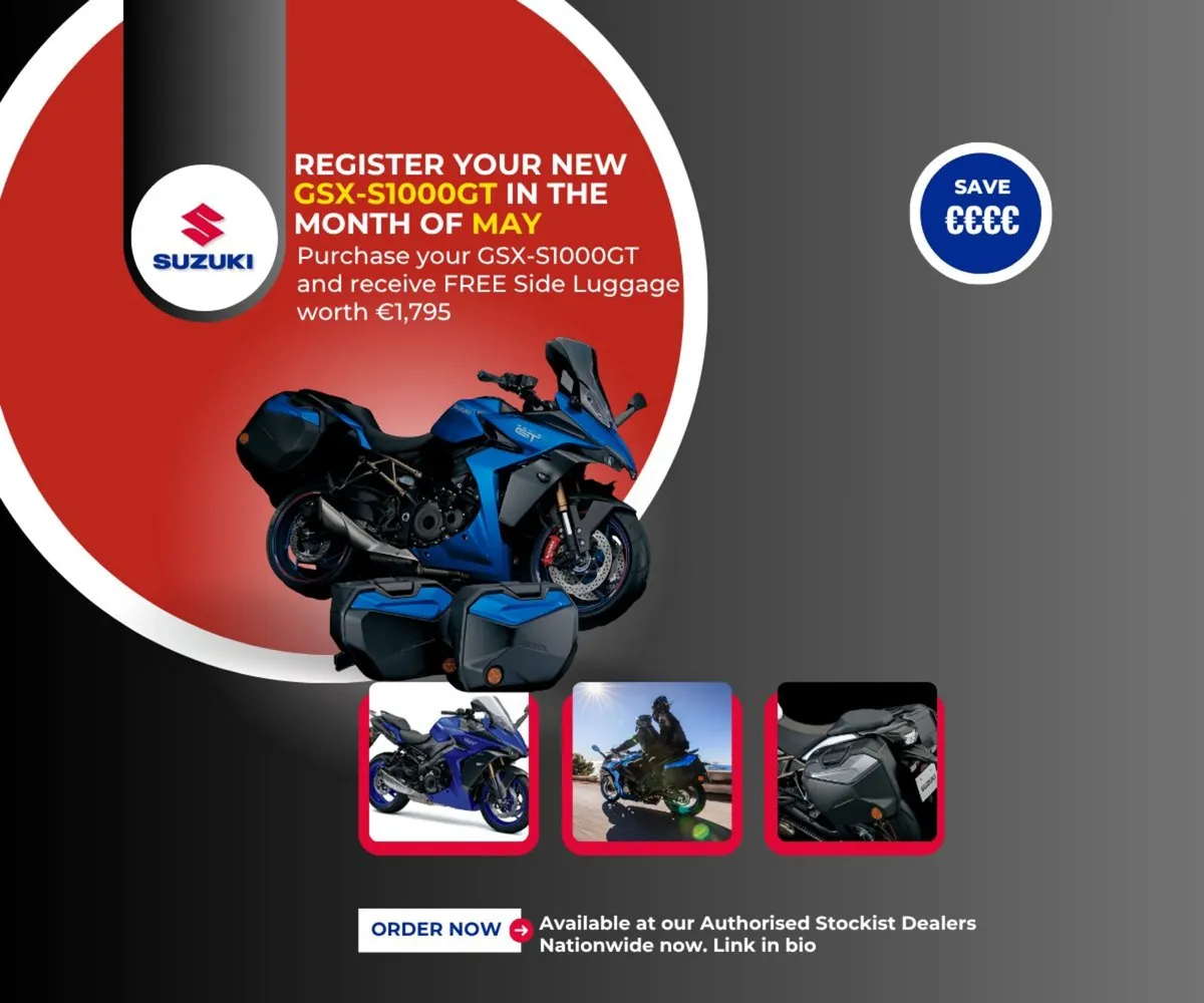🤩NEW Suzuki GSX-S1000GT FREE SIDE LUGGAGE!!!!! - Image 1