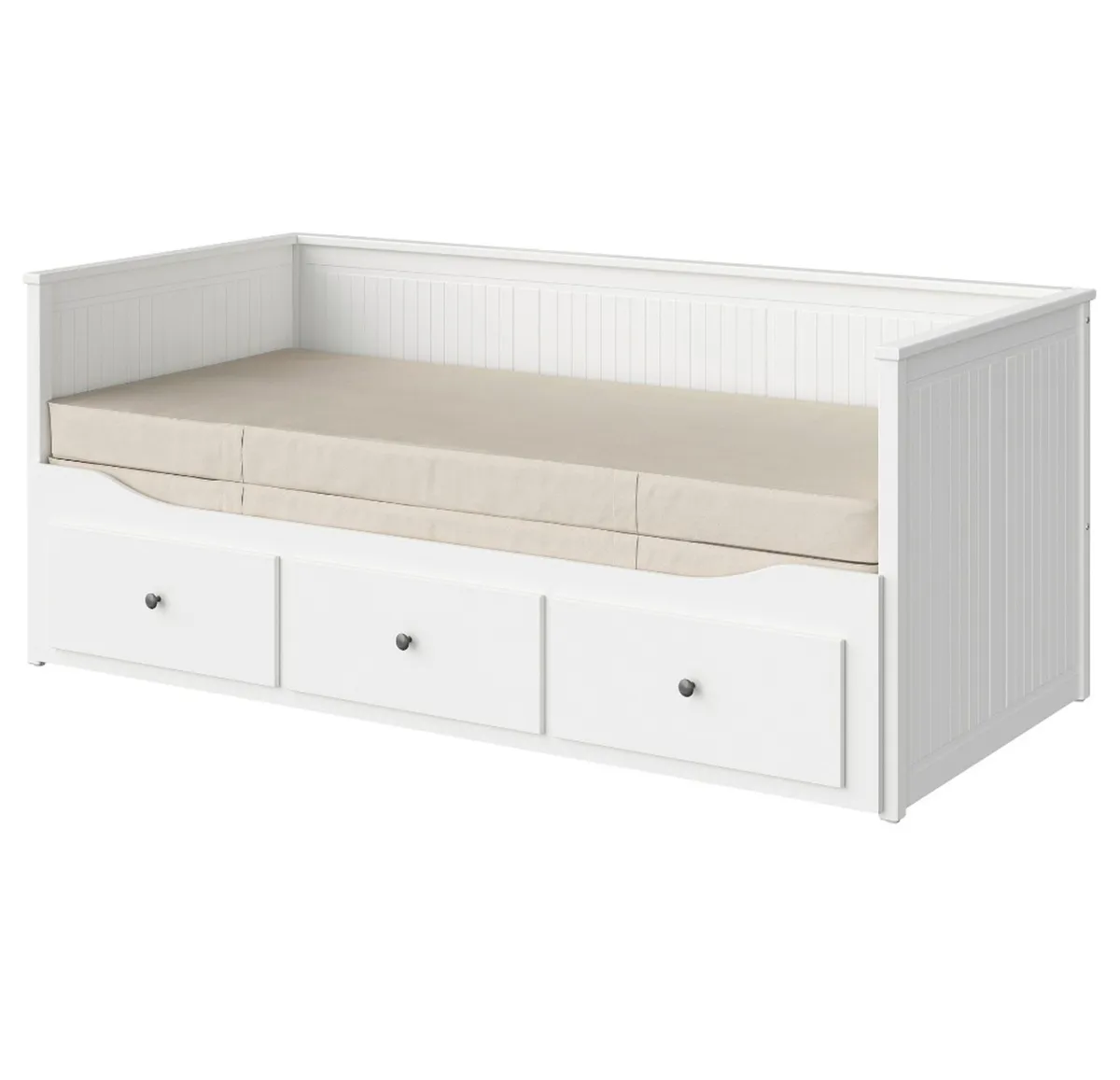 IKEA HEMNES Day-bed frame with 2 mattress - Image 1