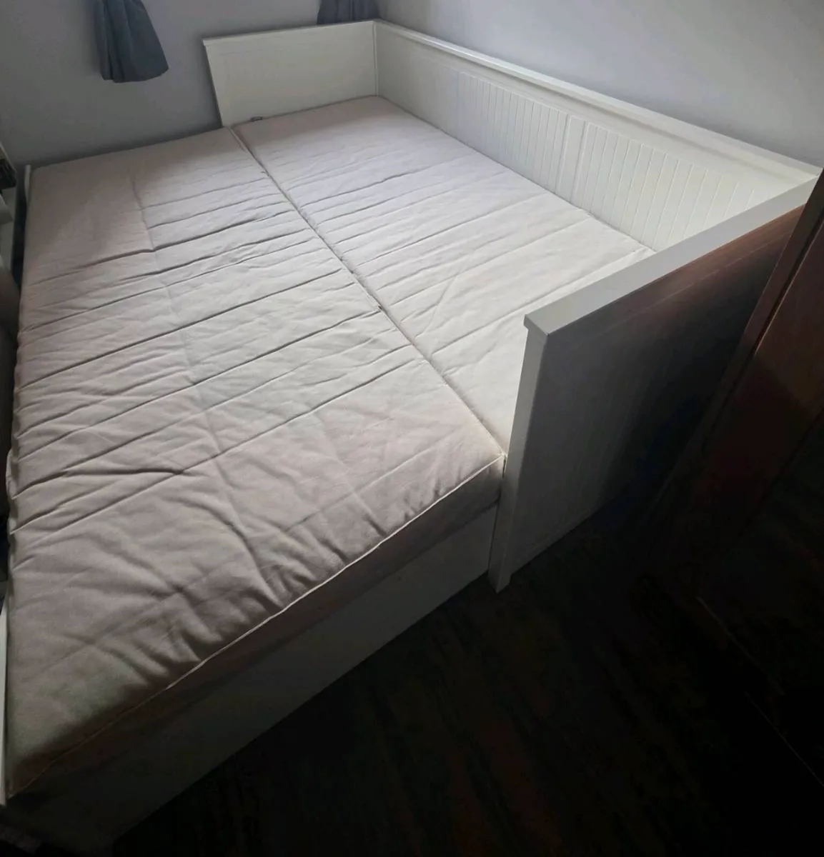 IKEA HEMNES Day-bed frame with 2 mattress - Image 4