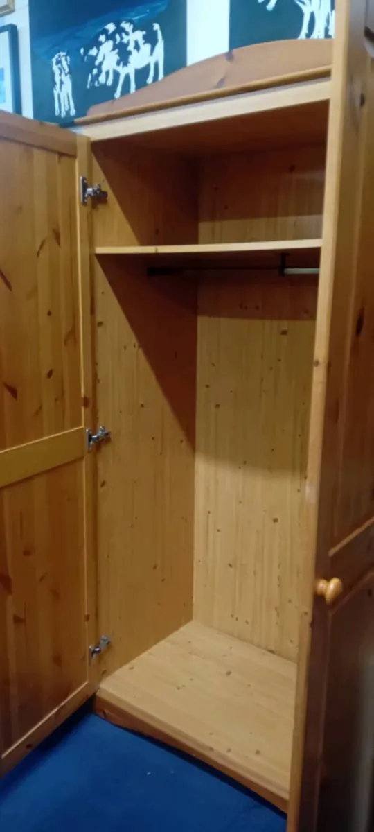 Large Solid Pine Wardrobe - Image 2
