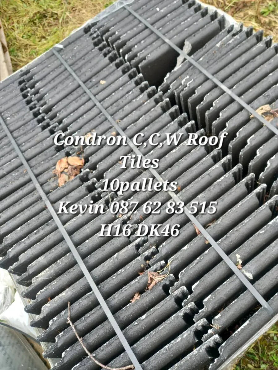 10paletts of  roof tiles plus matching ridges - Image 1