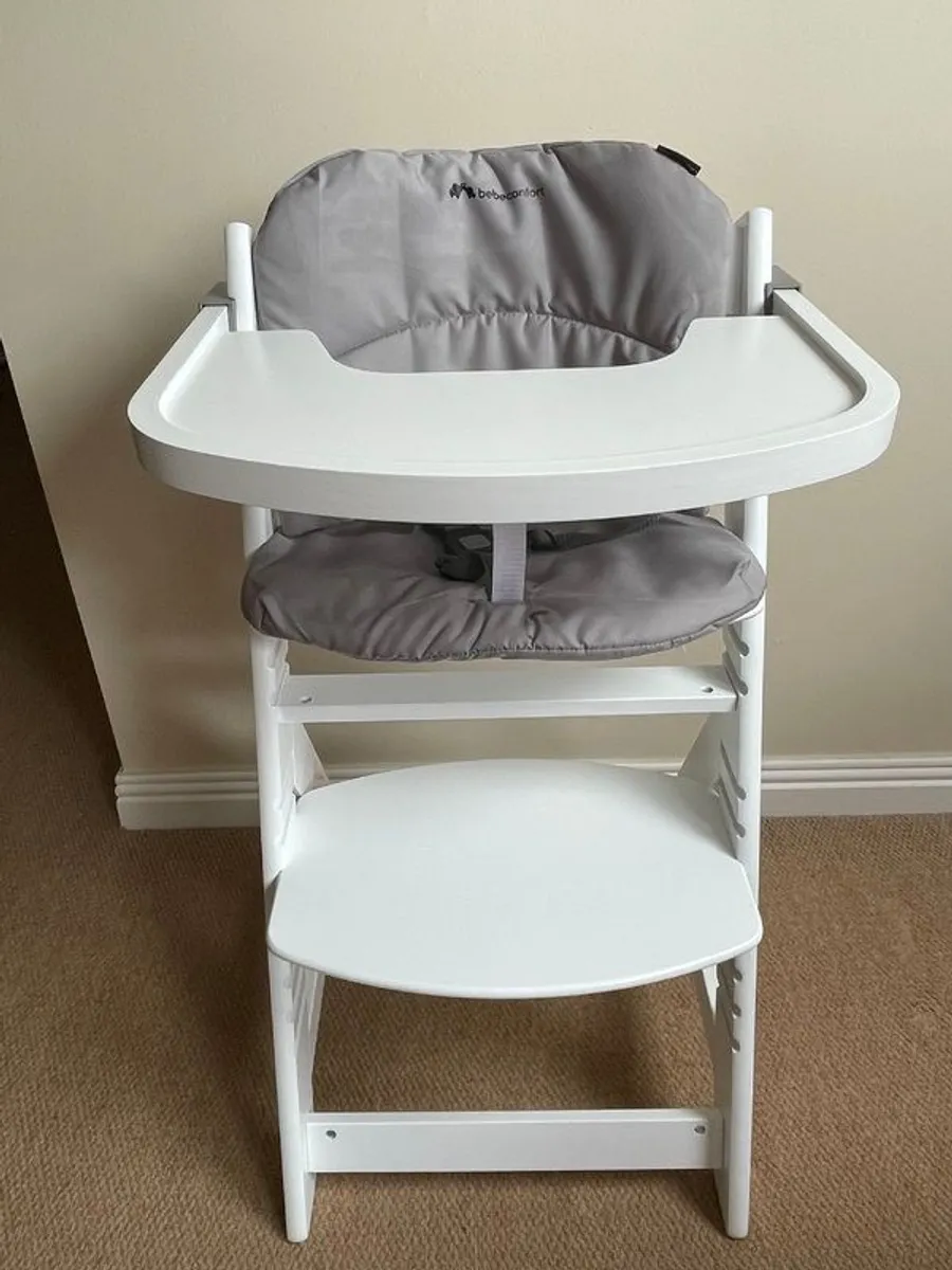 Bebe comfort timba wooden highchair with cushion - Image 1