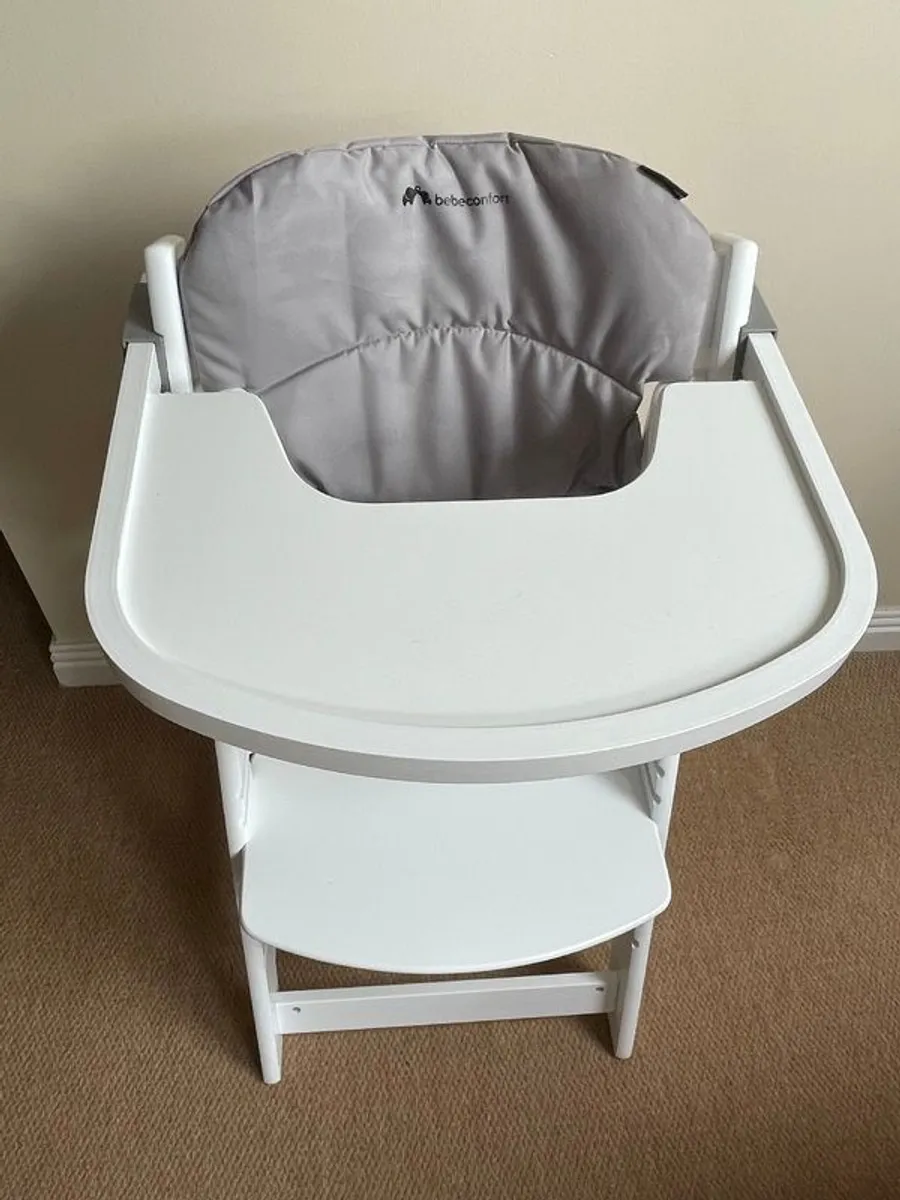 Bebe comfort timba wooden highchair with cushion - Image 2