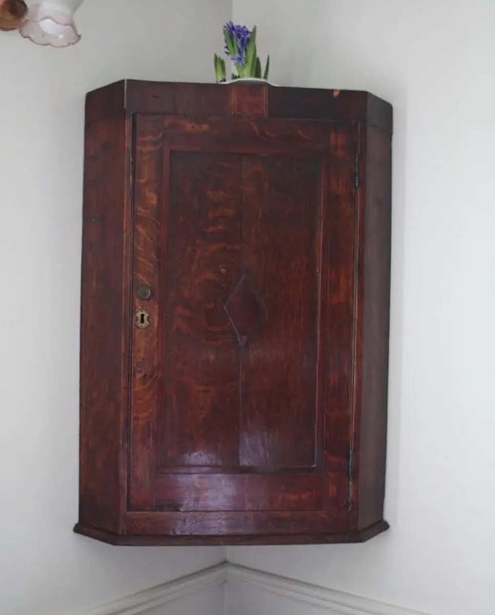 Large Antique Corner Cupboard - Image 2