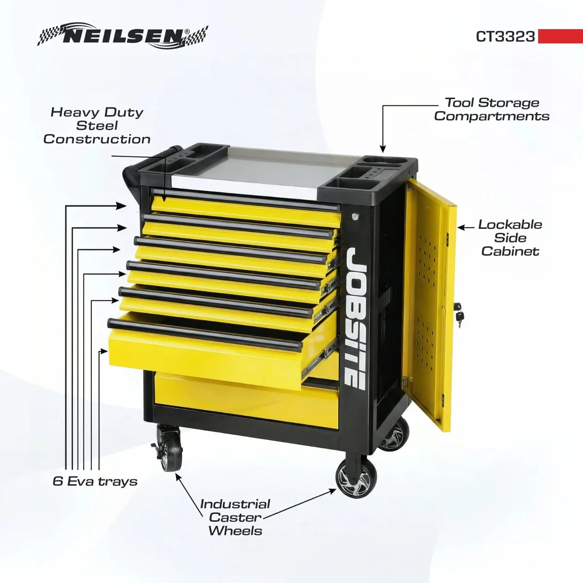 Tool Cabinet With 7 Drawers and 270-Piece Set - Image 4