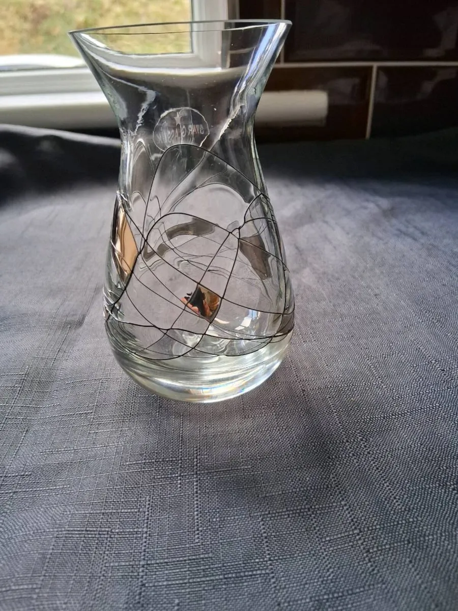 Hand Blown Clear Glass Bud Vase - Image 2