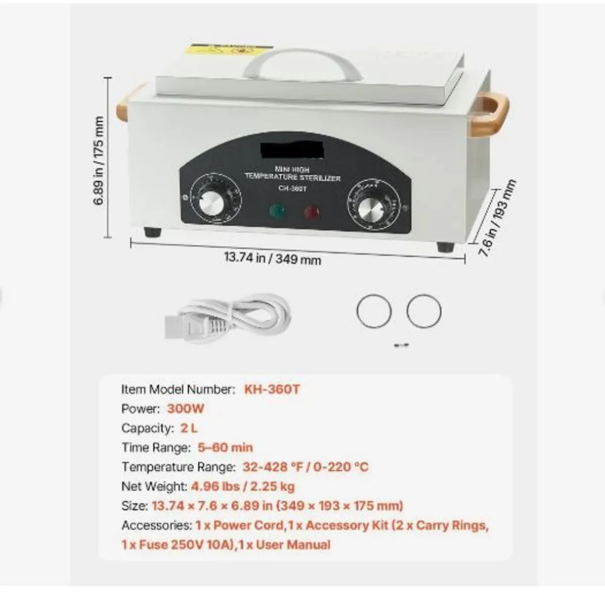 High Temperature Autoclave Machine, 2L, 300W - Image 4
