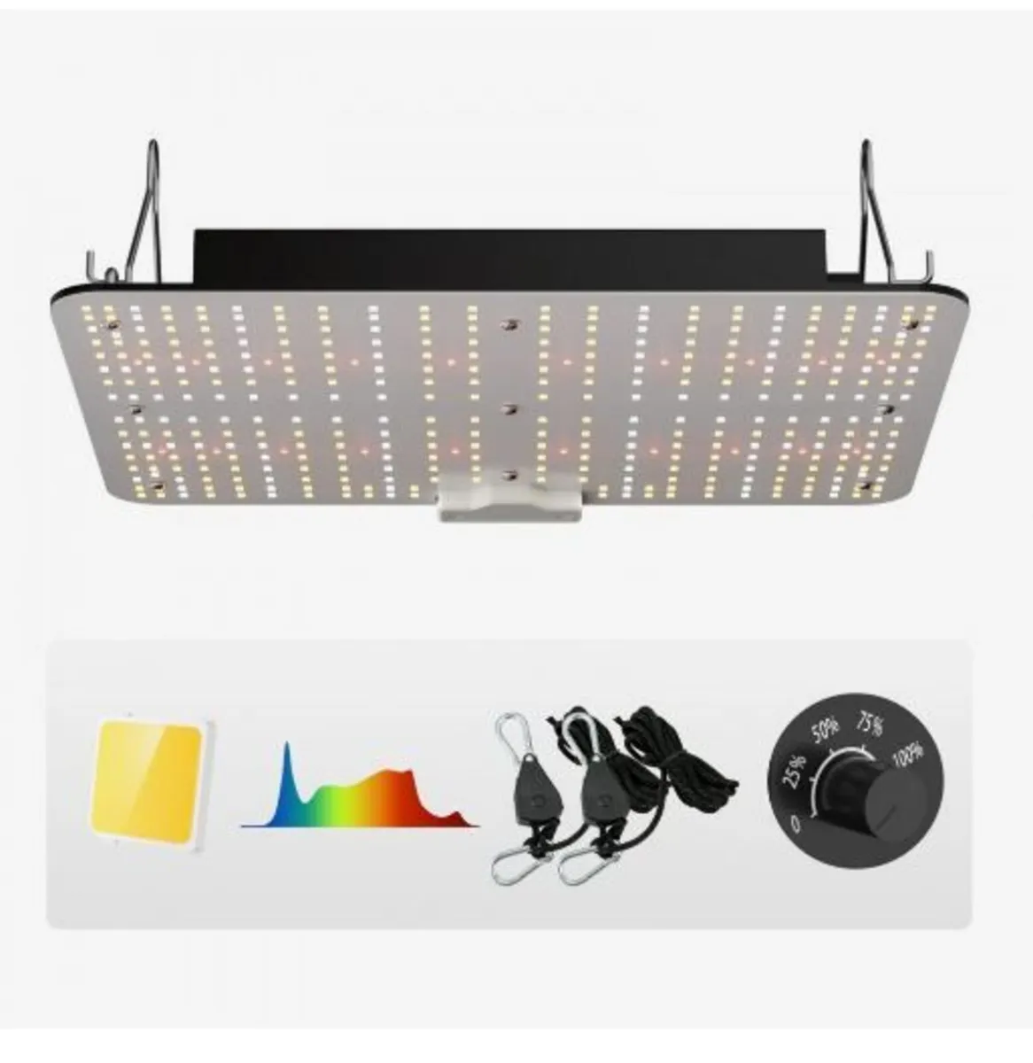 LED Grow Light, 150W Full Spectrum Dimmable, - Image 1