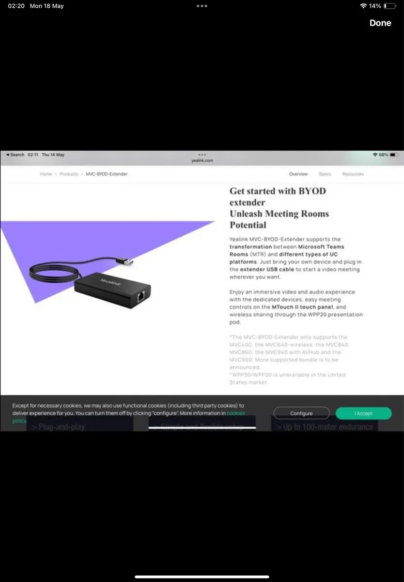 MVC-BYOD-Extender, Yealink - Image 1