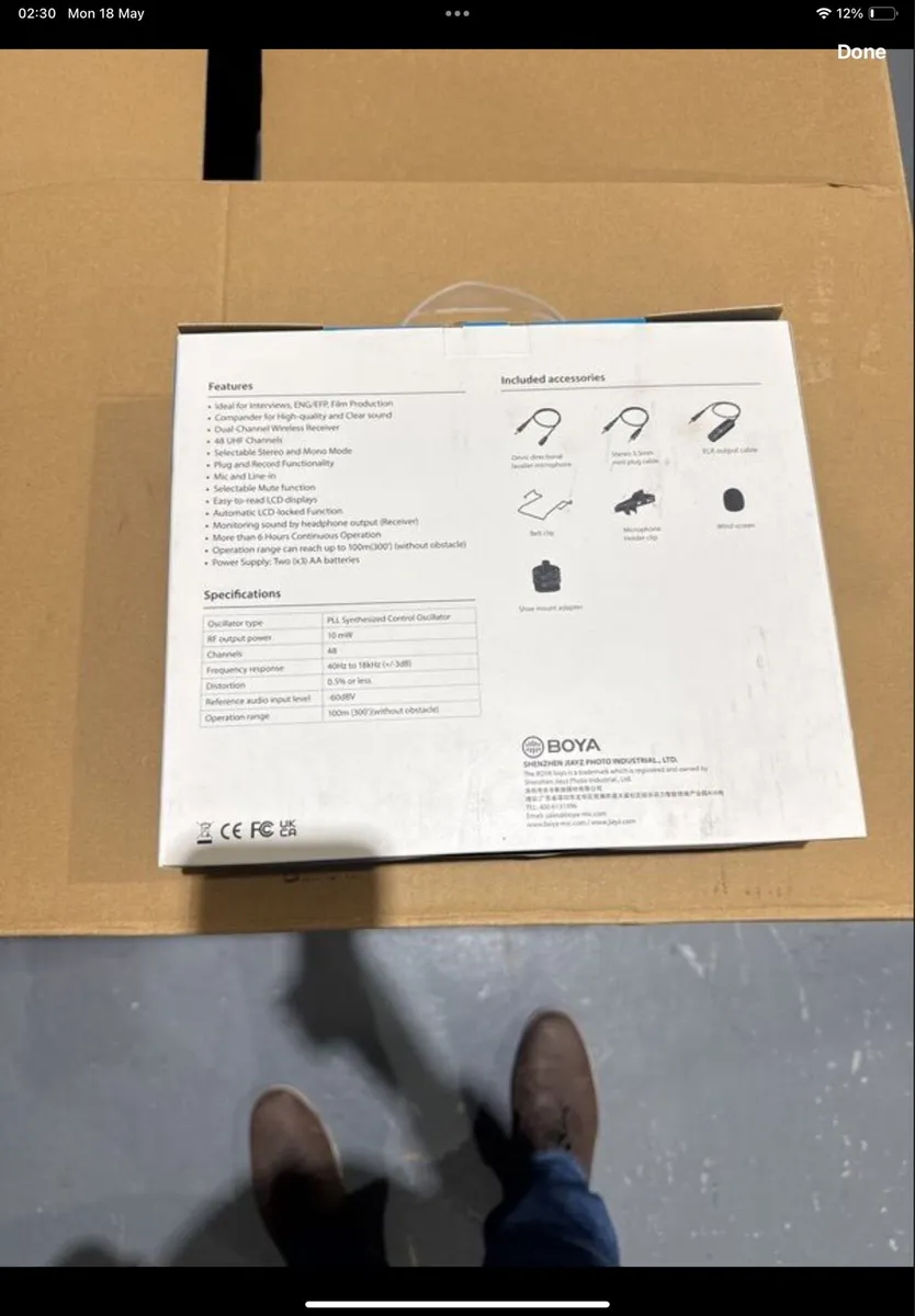UHF Dual Channel Wireless Microphone System - Image 2