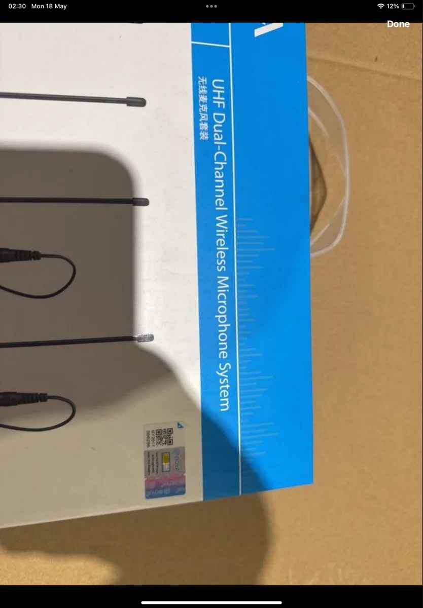 UHF Dual Channel Wireless Microphone System - Image 3