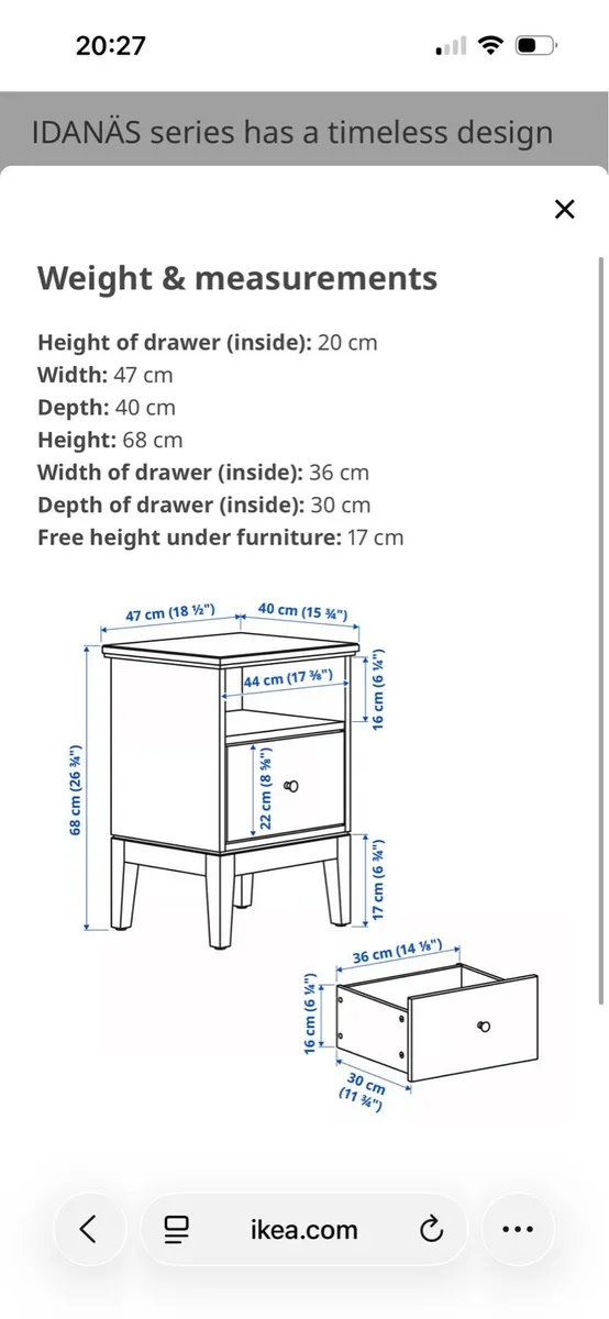 IKEA bedside locker - Image 3