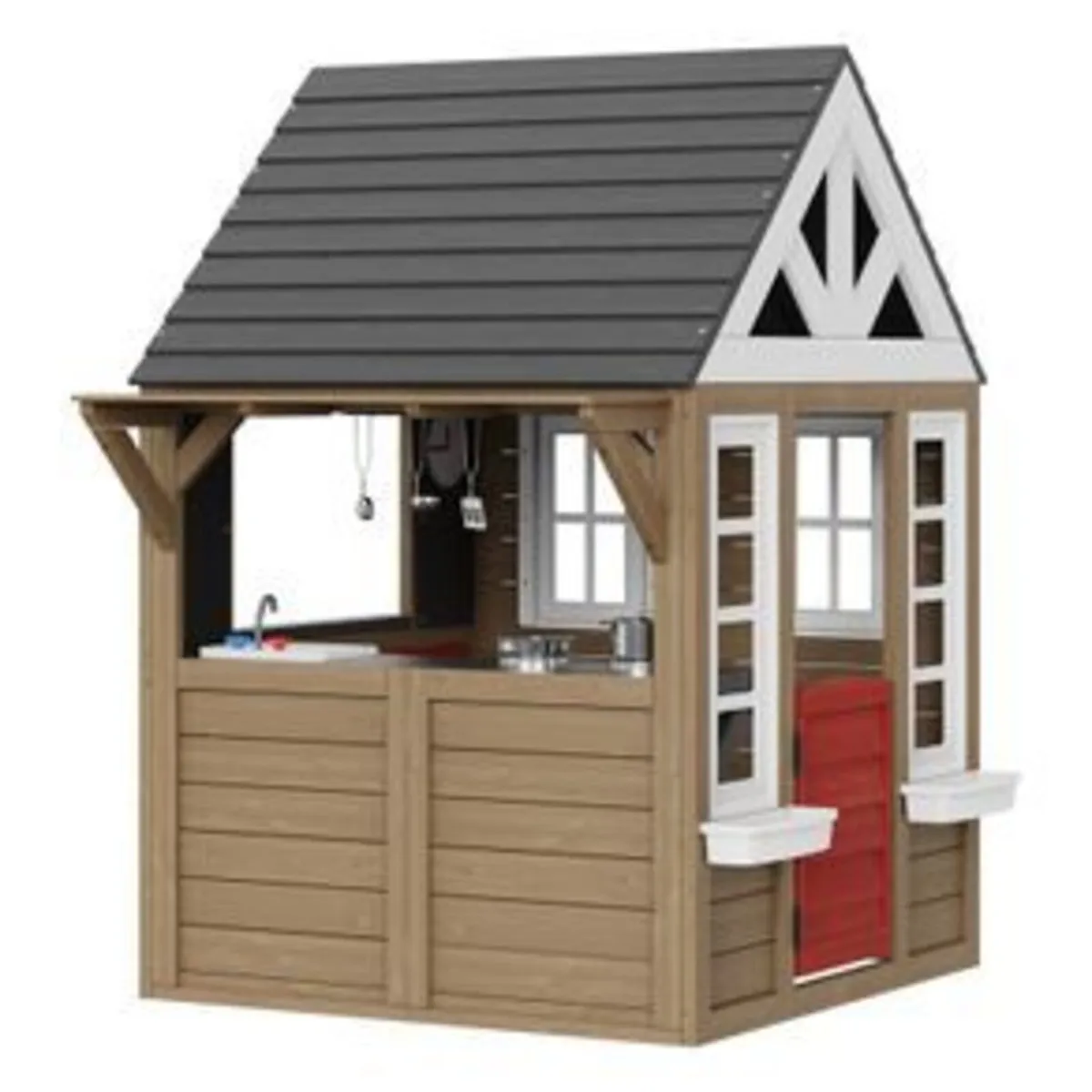 Outdoor Wooden Playhouse - Image 2